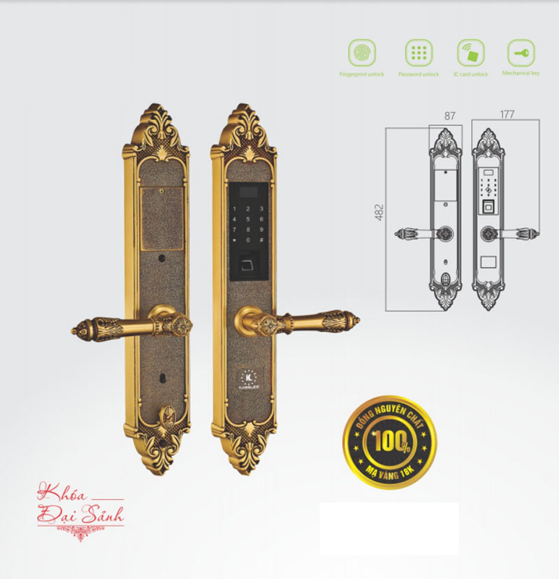 Khóa điện tử thông minh Kassler KL-959C - Hàng chính hãng