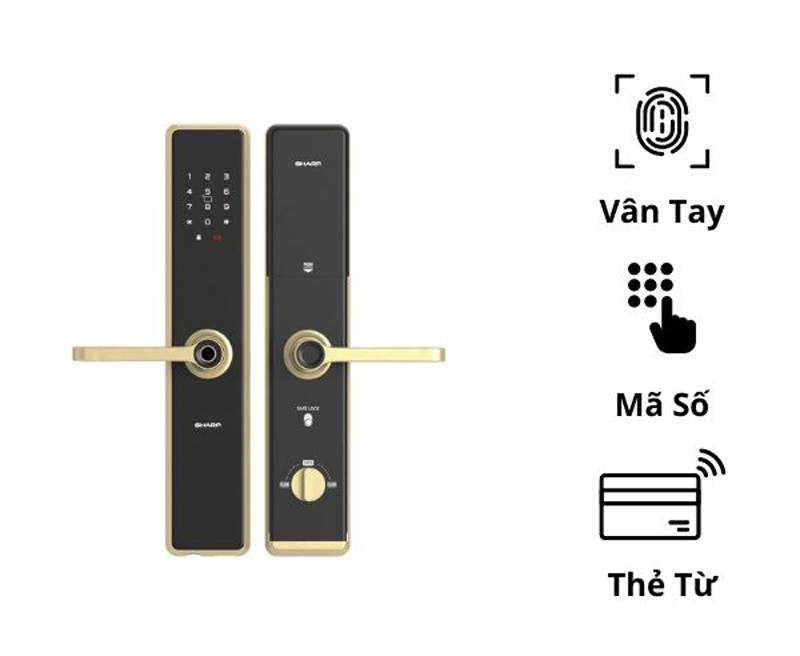 Khoá vân tay thông minh Sharp A1-B - Hàng chính hãng