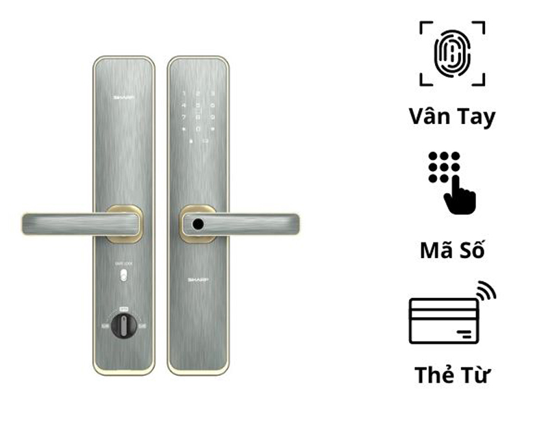 Khóa cửa thông minh Sharp A2-B - Hàng chính hãng