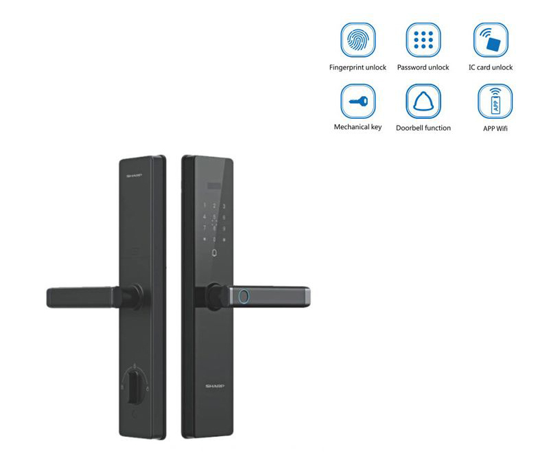 Khóa cửa vân tay Sharp T2-B - Hàng chính hãng