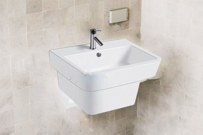 Lavabo treo liền khối Sarika SR-2050 - Hàng chính hãng