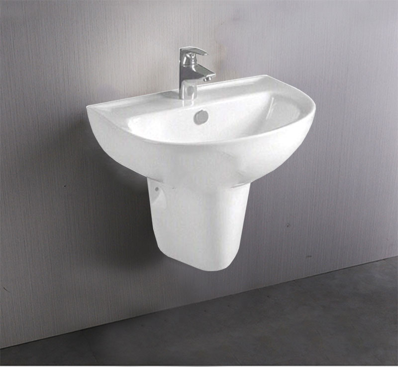 Lavabo treo liền khối Sarika SR-2053 có thiết kế hiện đại, tinh tế