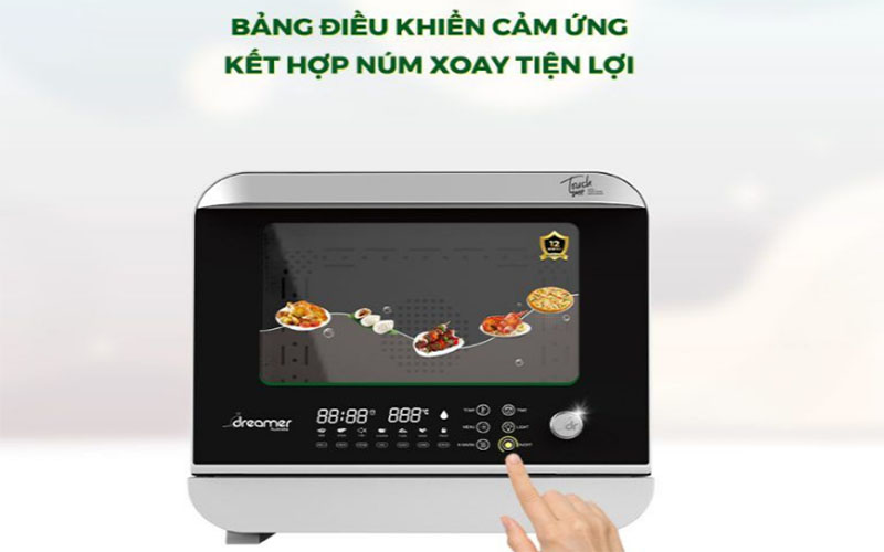 Bảng điều khiển của Lò chiên hơi nước Dreamer DKA-SAF118W