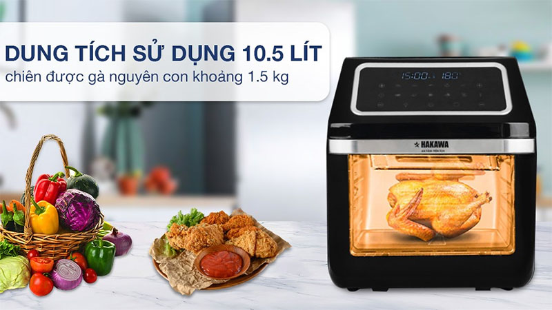 Lò chiên không dầu Hakawa HK-AF12L - Hàng chính hãng