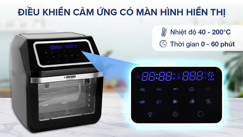 Lò chiên không dầu Hakawa HK-AF12L - Hàng chính hãng