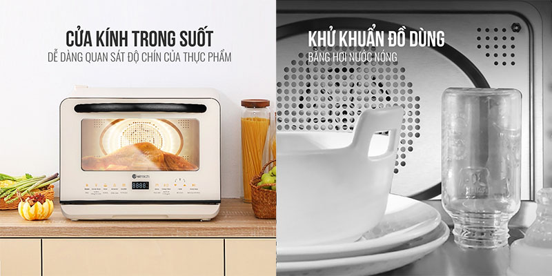 Lò chiên không dầu hơi nước Elmich AFE-3944 - Hàng chính hãng