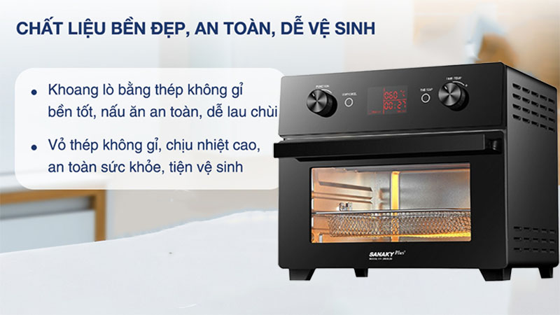 Lò chiên nướng không dầu Sanaky VH-2088S2D - Hàng chính hãng