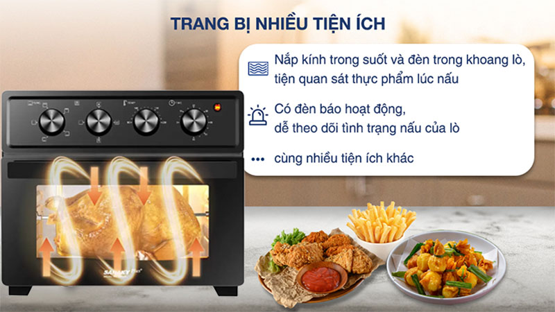 Lò chiên nướng không dầu Sanaky VH-209S2D