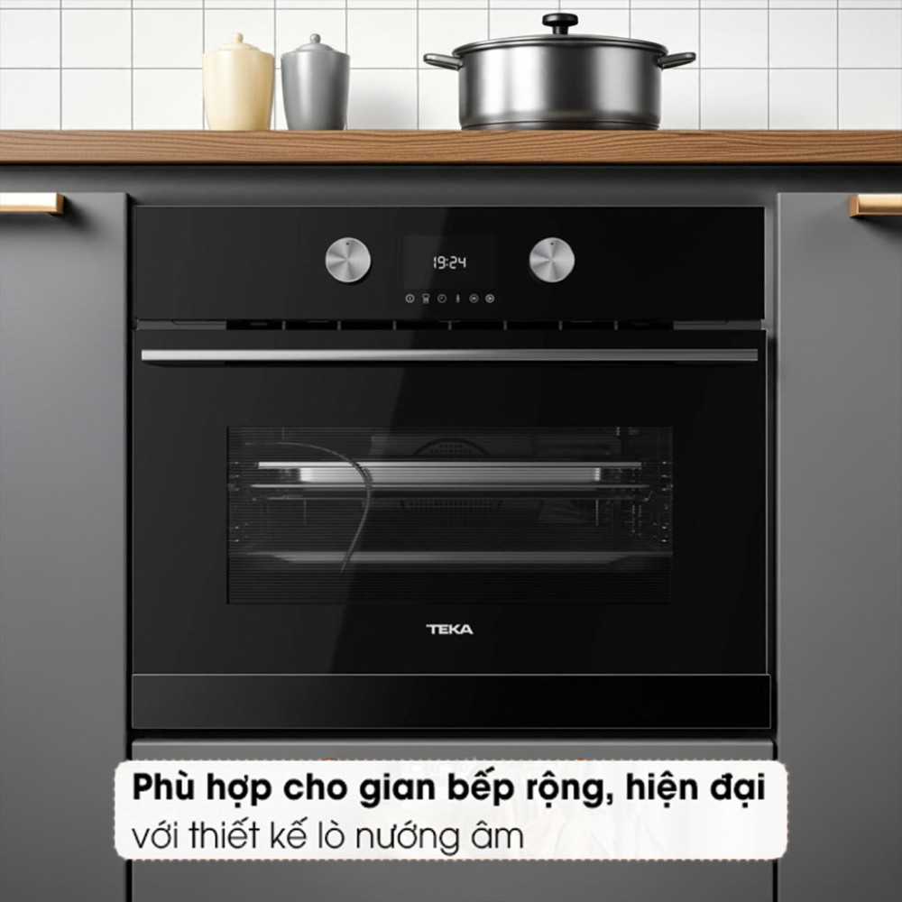 Lò hấp kết hợp nướng Teka HLC-8470-SC-BK - Hàng chính hãng