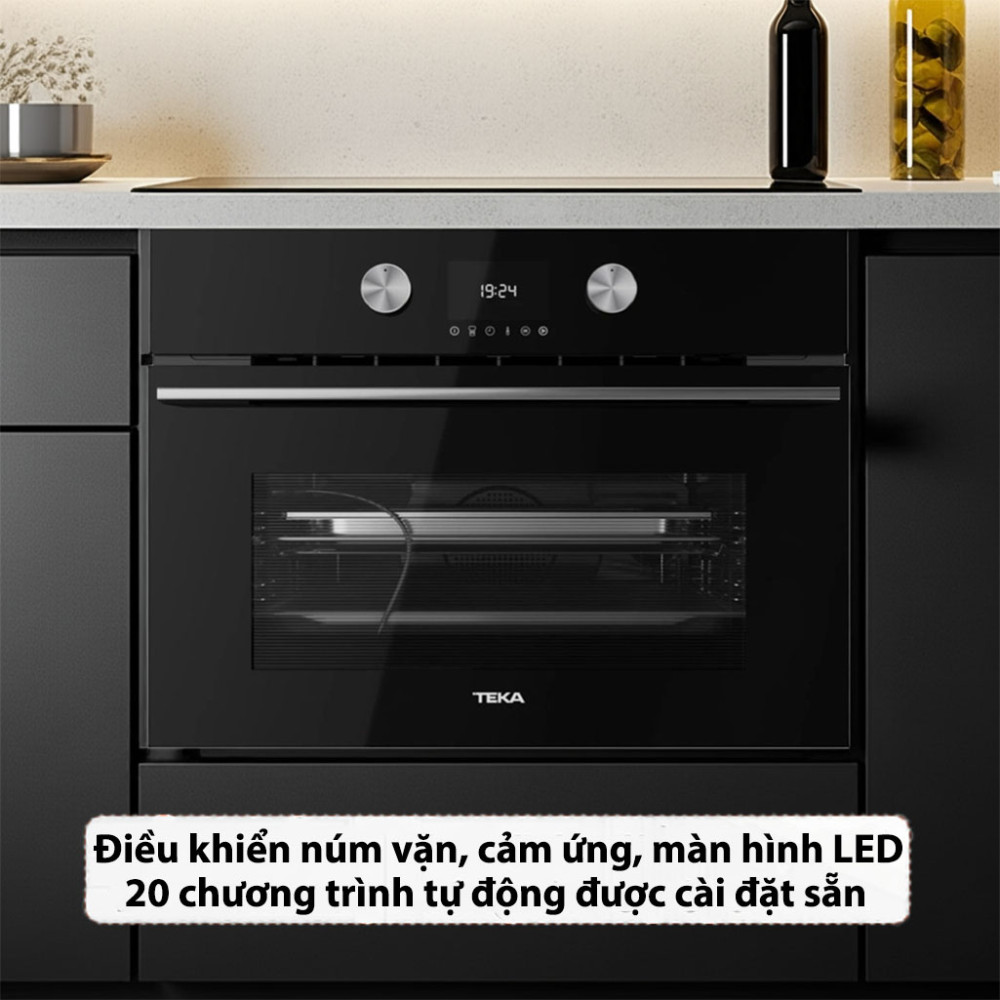 Lò hấp kết hợp nướng Teka HLC-8470-SC-BK - Hàng chính hãng