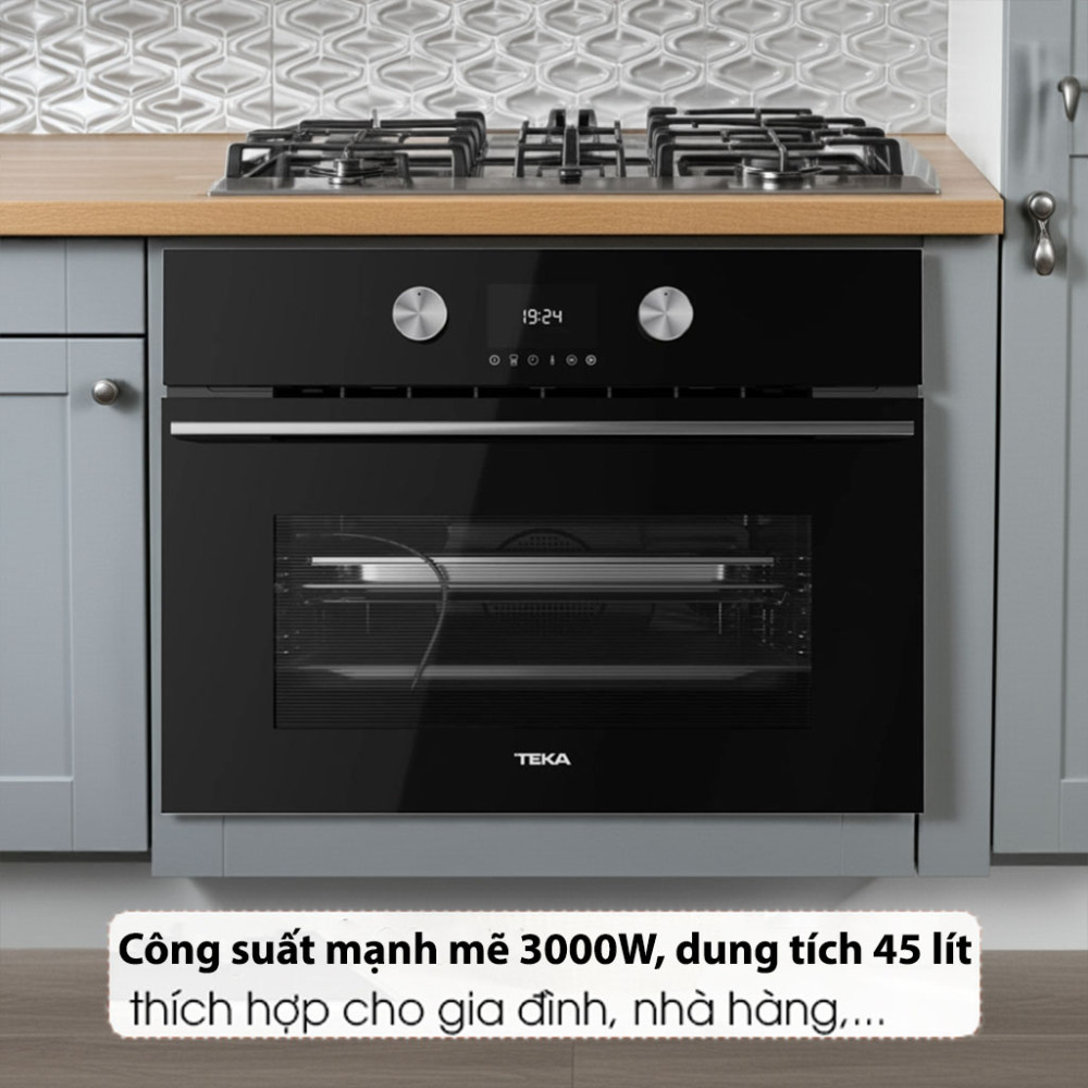 Lò hấp kết hợp nướng Teka HLC-8470-SC-BK - Hàng chính hãng