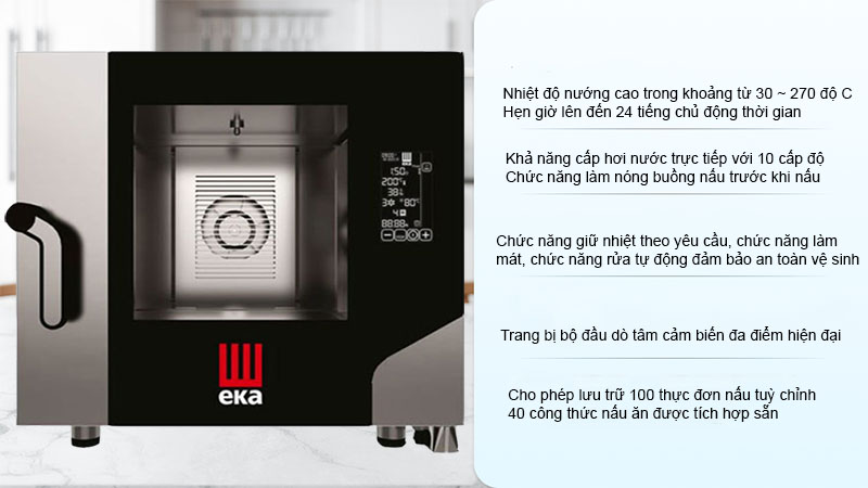 Lò nướng hấp đa năng EKA MKF-511-BM - Hàng chính hãng