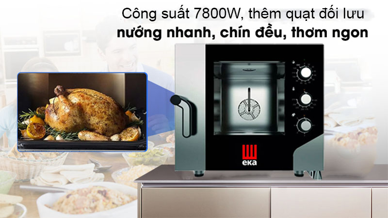 Lò hấp nướng đa năng EKA MKF-511-S - Hàng chính hãng