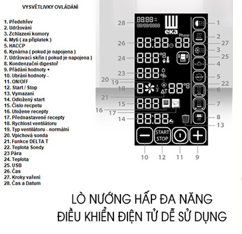 Lò nướng hấp đa năng Eka MKF-664BM - Hàng chính hãng