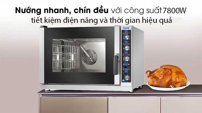 Lò hấp nướng đa năng Piron PF9104W - Hàng chính hãng