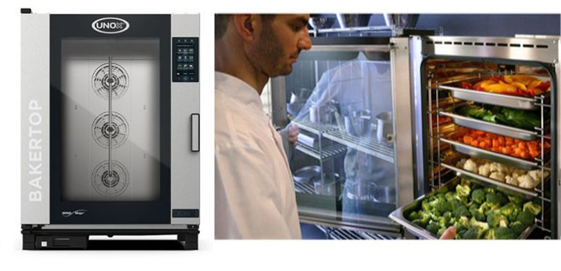 Lò hấp nướng cao cấp 10 khay Unox XEBC-10EU-EPRM - Hàng chính hãng