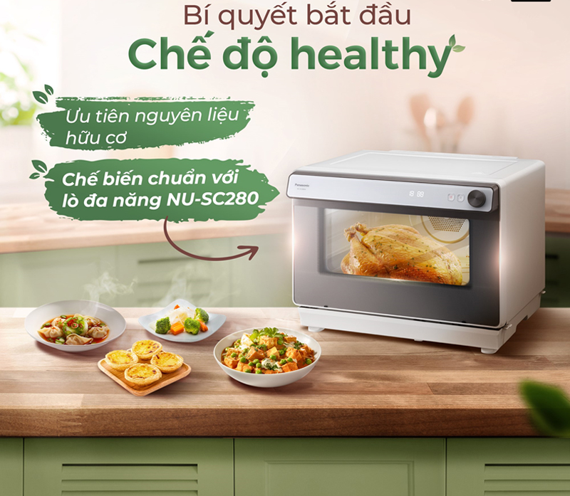 Lò hấp nướng, chiên Panasonic NU-SC280WYUE - Hàng chính hãng