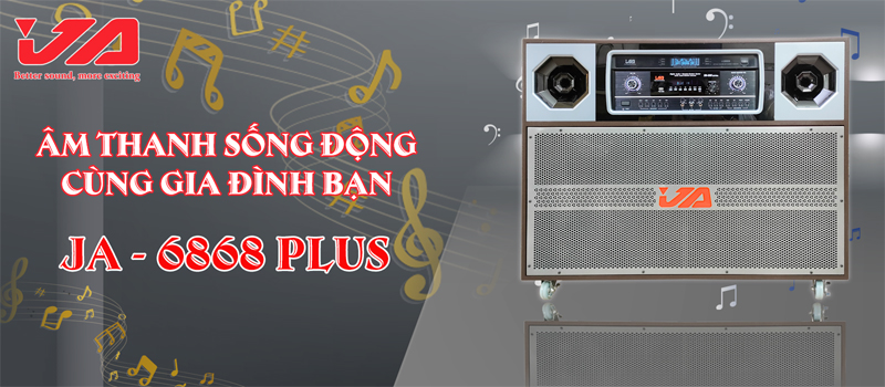 Loa kéo điện JA 6868PLUS - Hàng chính hãng