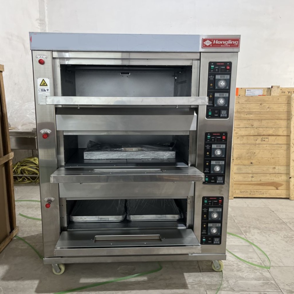 Lò nướng 3 tầng 6 khay Hongling HLY-306F - Hàng chính hãng