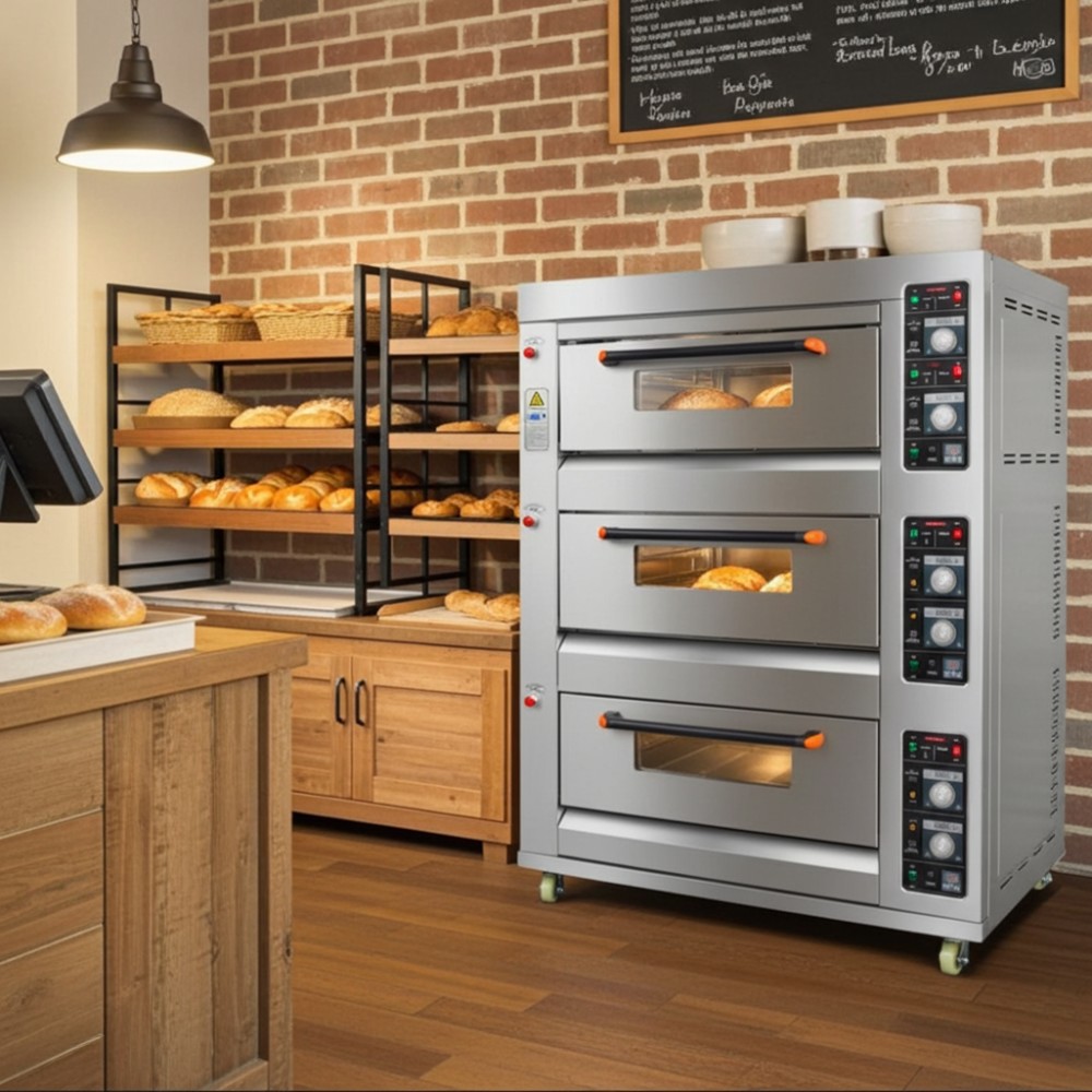 Lò nướng 3 tầng 6 khay Hongling HLY-306F - Hàng chính hãng