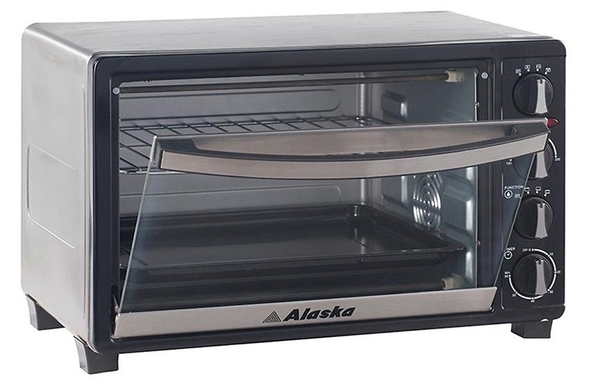 Lò nướng điện Alaska KW-35H có cửa lò làm từ thủy tinh dày trong suốt