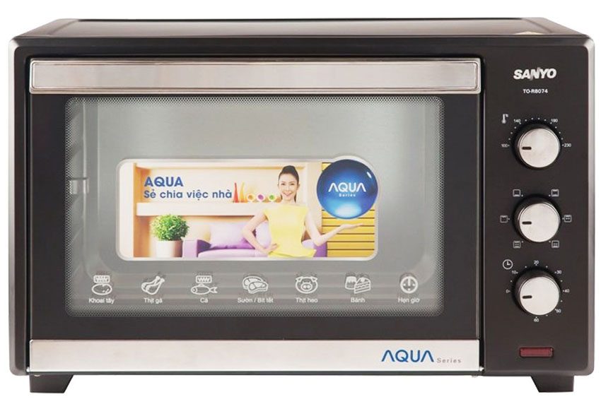 Thiết kế sang trọng của lò nướng Aqua ATO-CRL8076