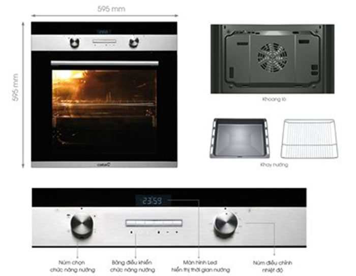 Lò nướng Cata CD 760 - Hàng chính hãng