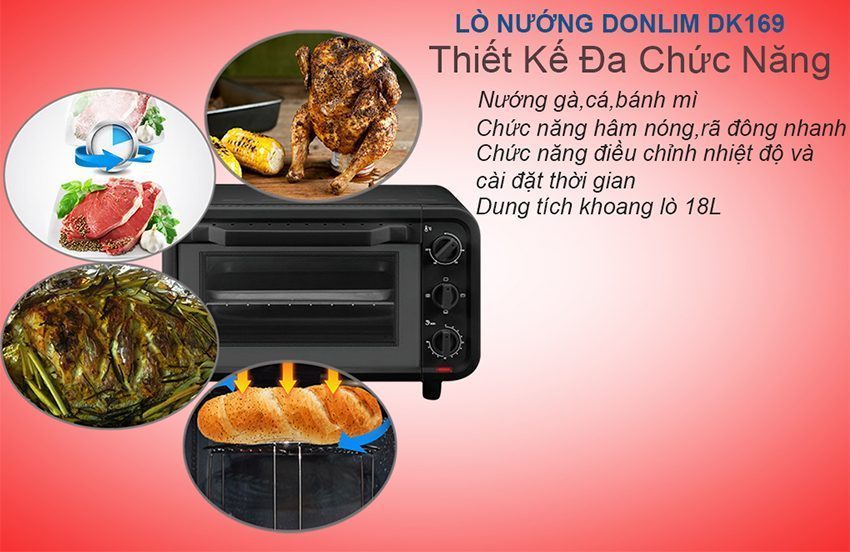 Lò nướng Donlim DK169 - Hàng chính hãng
