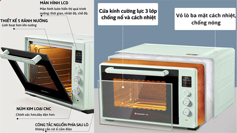 Lò nướng Hauswirt S75 - Hàng chính hãng