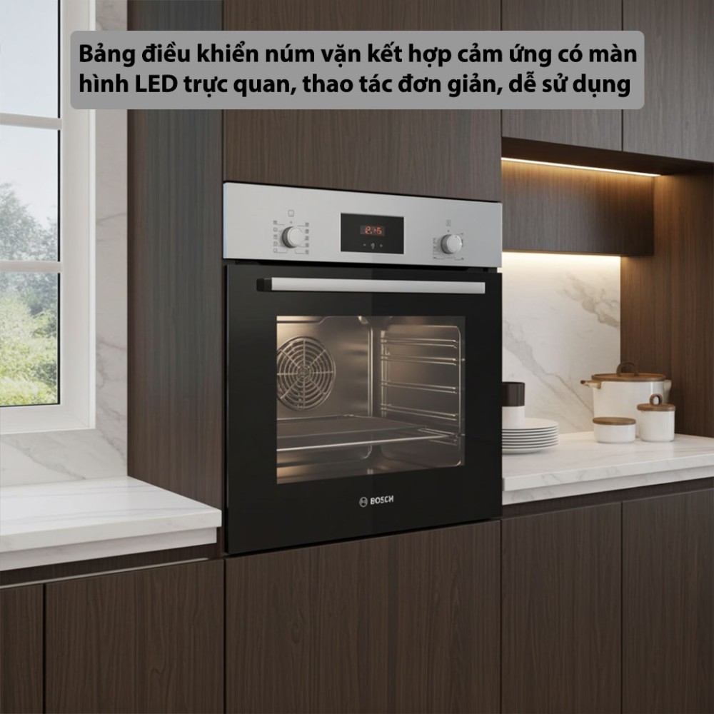 Lò nướng âm tủ Bosch HBF512BS1T - Series 2 - Hàng chính hãng