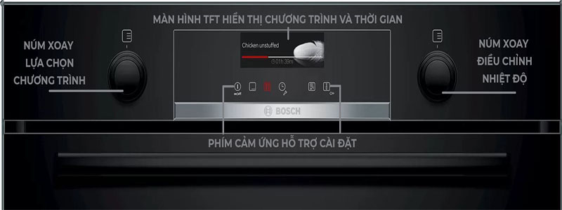 Lò nướng âm tủ Bosch HBG539EB0 - Hàng chính hãng