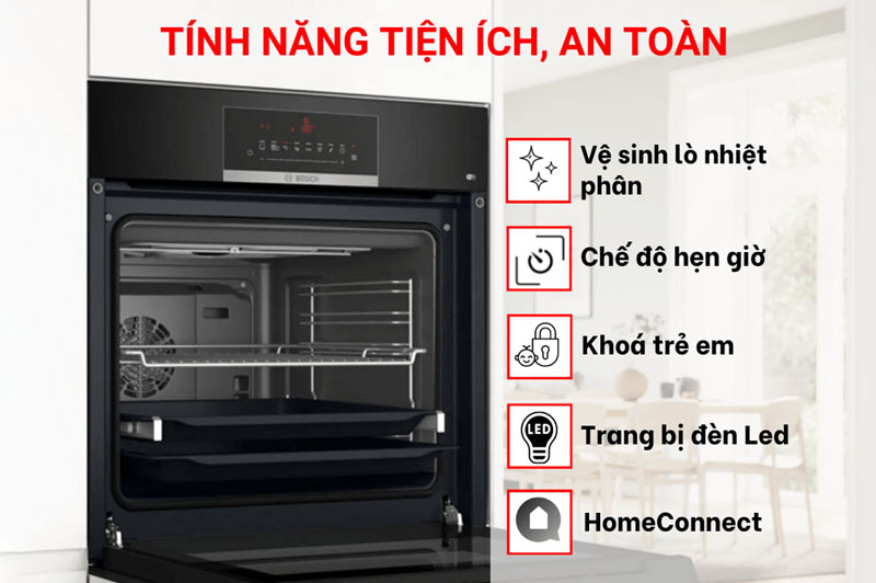 Lò nướng âm tủ Bosch HBJ559EB6M - Hàng chính hãng
