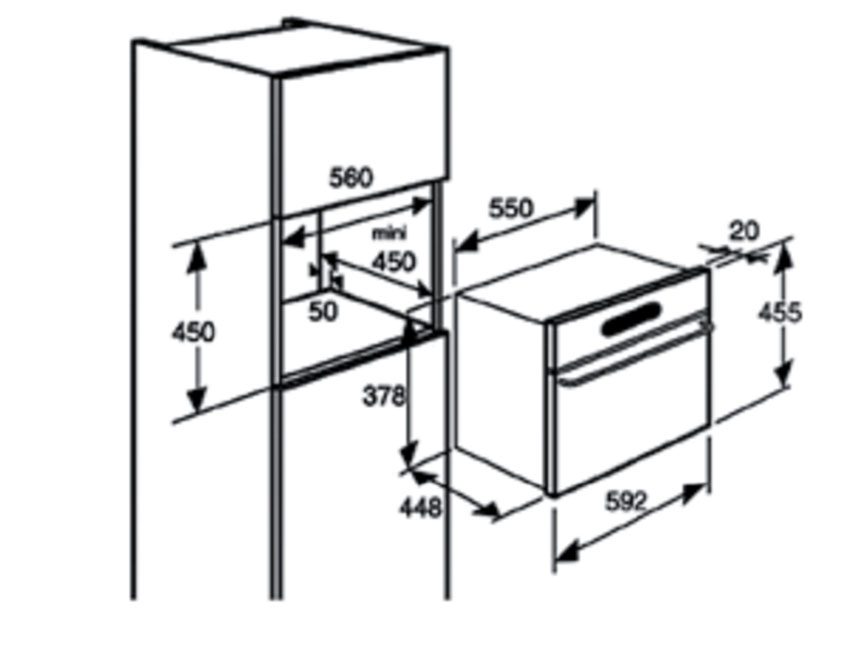 Lò nướng âm tủ Brandt FP1245X - Hàng chính hãng