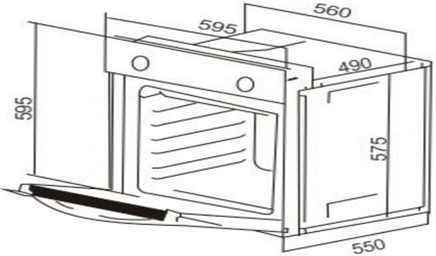 Lò nướng âm tủ Capri CR-602M - Hàng chính hãng