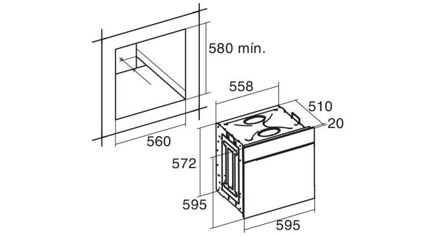 Lò nướng âm tủ Cata LCMD 8008 BK - Hàng chính hãng