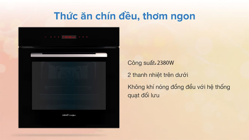 Công suất của Lò nướng âm tủ Cata MT-8012-BK
