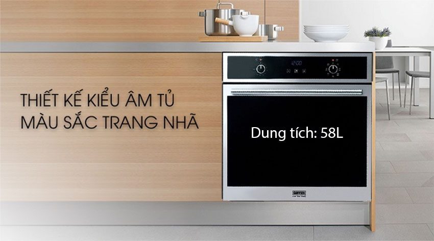 Lò nướng âm tủ Giovani GO-ZEN 60 PTT - Hàng chính hãng