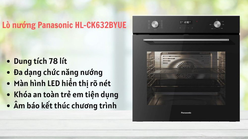 Lò nướng âm tủ Panasonic HL-CK632BYUE  - Hàng chính hãng