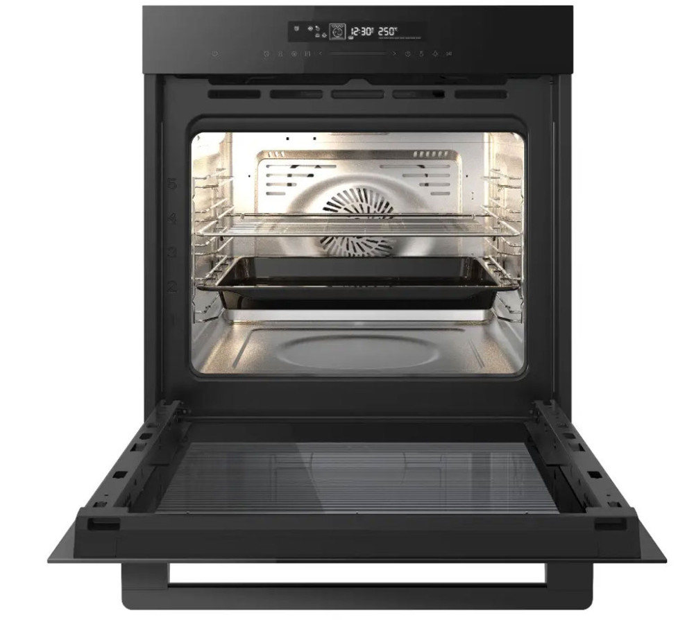  Khoang lò bằng thép tráng men chống dính, hạn chế bám dầu mỡ.