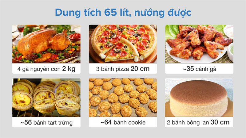 Dung tích của Lò nướng âm tủ Rinnai RO-E6104MA-EB