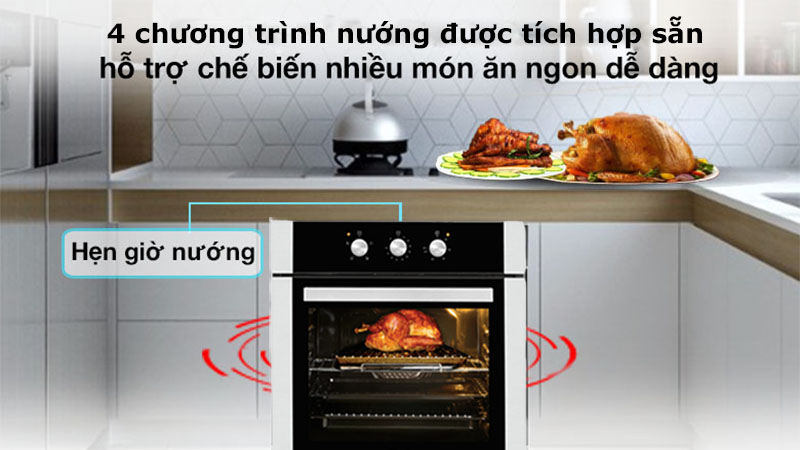 Chương trình nướng của Lò nướng âm tủ Rinnai RO-E6104MA-EB