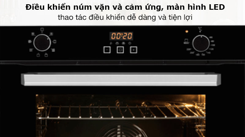Bảng điều khiển của Lò nướng âm tủ Rinnai RO-E6208TA-EM