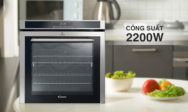 Công suất 2200w, nướng nhanh chín thức ăn, tiết kiệm điện năng