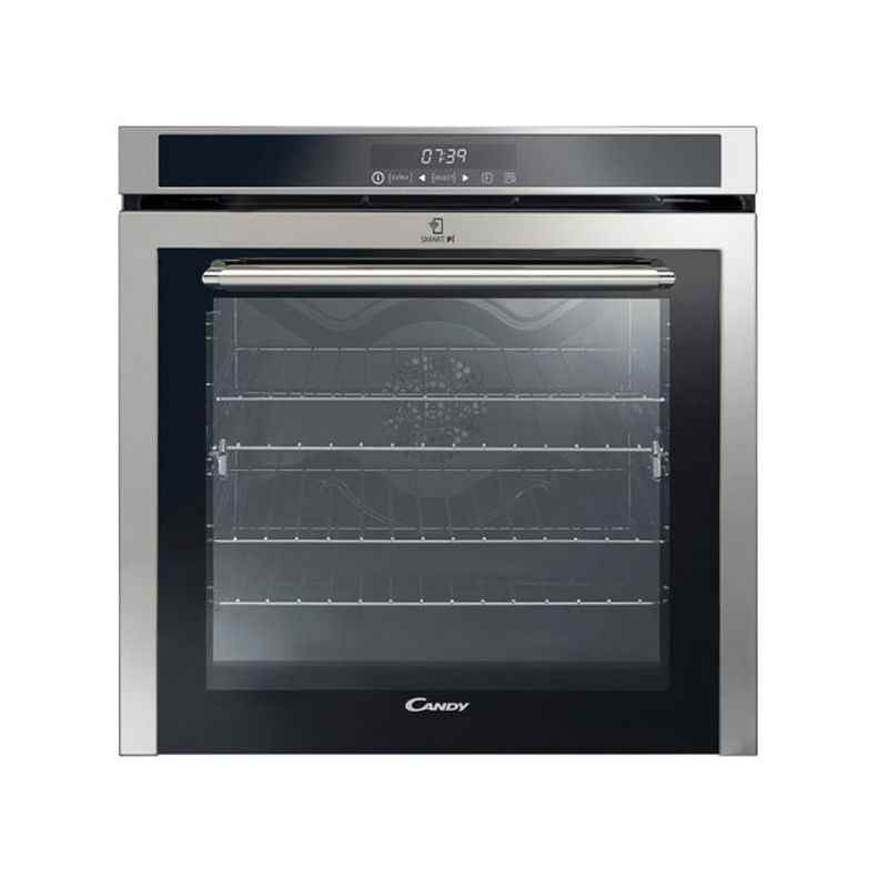 Lò nướng âm tủ Candy FCXP613X với tông màu bạc sang trọng, tạo điểm nhấn cho không gian bếp nhà bạn
