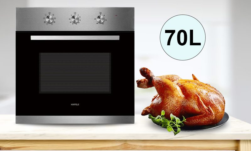 Dung tích 70 lít cho phép bạn chế biến lượng lớn thực phẩm cùng lúc