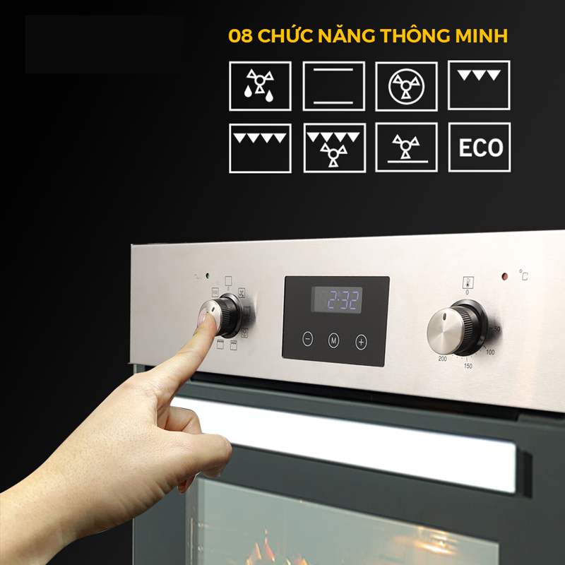 Lò nướng âm tủ Kocher KOEU-68S08F - Hàng chính hãng