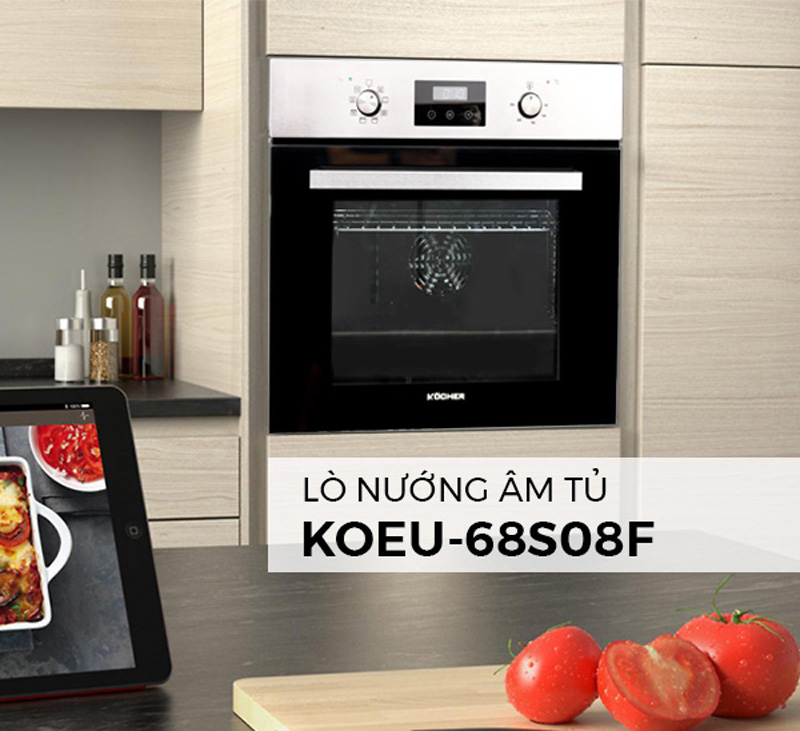 Lò nướng âm tủ Kocher KOEU-68S08F - Hàng chính hãng