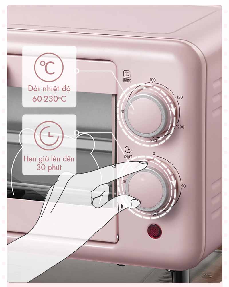 Lò nướng điện đa năng Bear DKX-D11B1 - 11 lít - Hàng chính hãng