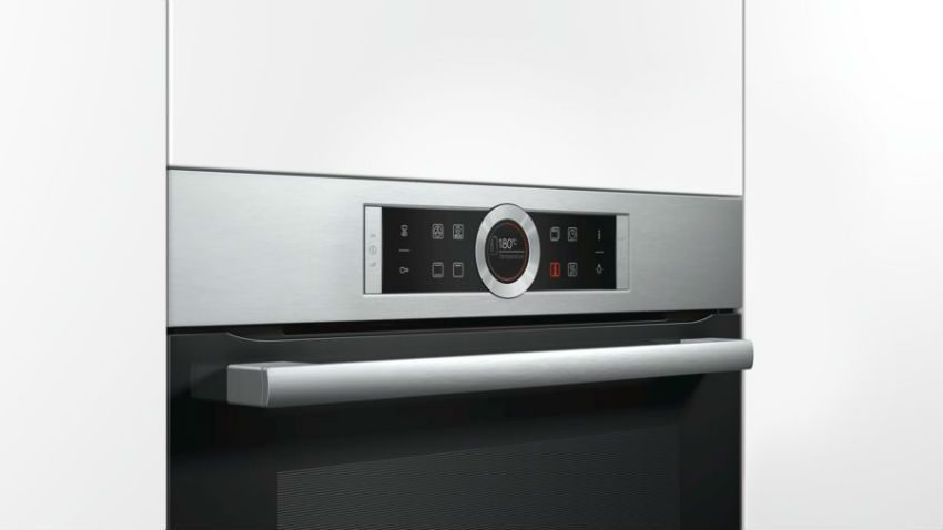 thiết kế tay cầm cách nhiệt cho Lò nướng Bosch HBG633BS1J