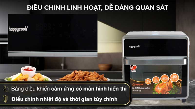 Lò nướng chân không Happycook HAO-160S - Hàng chính hãng